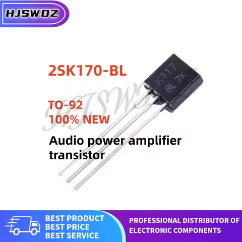 10-50PCS NEW 2SK170 2SK170BL 2SK170-BL K170 Audio power amplifier transistor TO-92