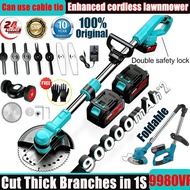 UPBosch Lawn mower 9980VF Battery Multifunction Mesin Rumput Cordless fold Pemotong rumput grass cut