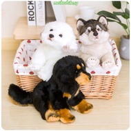 High Quality Cute Simulation Puppy Plush Toys Cute Real Life Doberman Bernese Mountain Dog Stuffed A