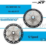 SHIMANO DEORE XT CS M8100 12 Speed 12S 10-51T 10-45T MTB Cassette Sprocket CS-M8100 Bike Parts