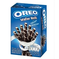 Oreo wafer roll โอริโอ้ เวเฟอร์โรล 54 กรัม เวเฟอร์สอดไส้ครีมกลิ่นวานิลลา ช็อกโกแลต