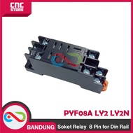 8 PIN RELAY Socket - PTF08A Relay Socket 8pin 8 PIN RELAY Socket (8 LEGS RELAY LY2 and LY2N) FOR DIN