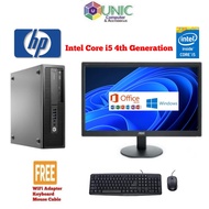 PC Set or PC Only HP intel i5 4th Gen with keyboard Mouse WIFI Adapter [ Refurbished ]