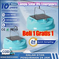 【Beli 1 Gratis 1】lampu emergency ufo Lampu emergency lampu outdoor lampu Solar100%Asli / 1000W Lampu