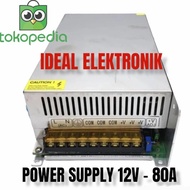 Adaptor 12V 80A Power Supply Switching Led Jaring 80 Ampere 12 Volt Dc