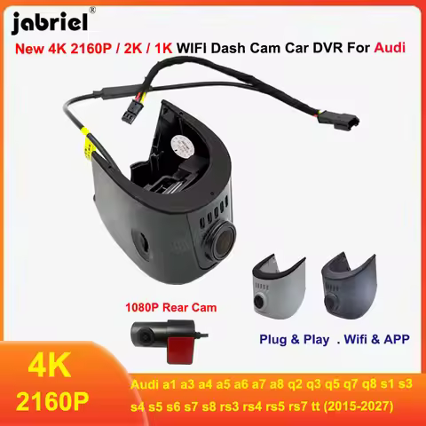 Jabriel Dash Cam 4K 2K Wifi Car DVR for Audi a4 b8 b9 a3 8v 8p a6 c7 a5 a7 tt s3 8v s5 b9 s4 b8 q7 q