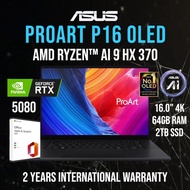 ASUS PROART P16 RYZEN 9 ΑΙ ΗΧ 370, RTX 5080, 64GB DDR5 RAM, 2TB SSD, 16.0" 4K UHD OLED 120Hz Touch S