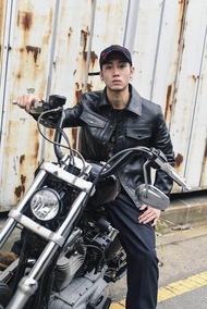 Jaket kulit pria preloved premium lembut - leather jacket cassual