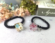 永生花樹脂髮圈 花間集 大冰塊滿天星