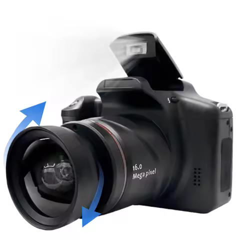 16MP Vlogging Camera with 2.4 Inch LCD Screen Camcorder 16X Digital Zoom Video Recorder for Photogra