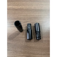 MATA 19mm long socket bit 1/ 2" 6pt deep wall socket long black shock socket bit