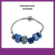 SWAROVSKI BeCharmed and Pave for September Birthstone, Sapphire crystals bracelet or necklace from A