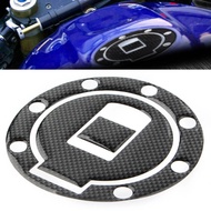 Carbon Fiber Motorcycle Gas Tank Fuel Cap Cover Pad for Yamaha R1/R6/600 YZF/FZR/FJ/FJR Perforated 1