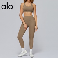 alo Yunsen Cross-Border Yoga Set Hollow Out Beautiful Back Tight Yoga Clothes Outdoor Running Sports