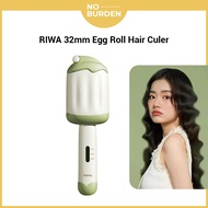 RIWA Egg Roll Curling Iron 32mm Hair Curler Negative Ion Hair Styling Tool 蛋卷头卷发棒