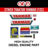 Stiker Traktor Yanmar YZC Stiker Mesin Traktor YZC Stiker Traktor Yanmar TF 105 Sticker Body Traktor