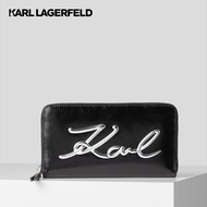 KARL LAGERFELD - K/SIGNATURE SOFT CONTINENTAL WALLET 230W3228 กระเป๋าสตางค์