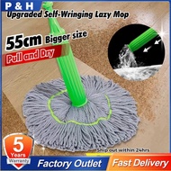 2 In 1 Dehydrated Mop Handheld Long Handled Cleaner Mop Wet/Dry Cleaning Mop for Kitchen Restaurant