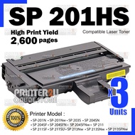 3x Compatible Laser Toner Ricoh Aficio SP200HS SP212NW SP211SU SP201NW SP201N SP203 SP204 SP211SF SN