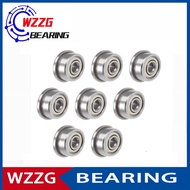 WZZG 10pcs F628 F628ZZ F628Z F628-2Z 8*24*8 Flange Bearing Miniature Deep Groove Ball Bearing Shield