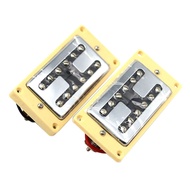 WK-Guitar Neck&Bridge Humbucker Pickup w/H-Type Chrome Cover for LP Les Paul Guitar