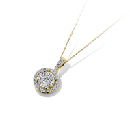 Jubilee Diamond จี้เพชร Glistening Halo Pendant เพชรแท้