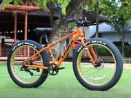 TRINX T106(ส่งฟรีทั่วไทย ผ่อน0%🎁) จักรยานล้อโต 26x4 นิ้ว เกียร์ SHIMANO 7 สปีด ดิสก์เบรค เบาะสุขภาพ เฟรม ALLOY ซ่อนสาย