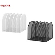 [tishita] Desktop File Organizer Storage Stand Metal File Holder Notebooks Mail Letter