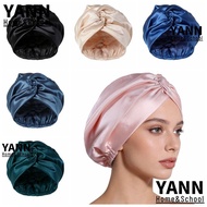 YANN Silk Satin Hair Bonnet, Satin Fabric Adjustable Mulberry Silk Wrap, Premium Smooth Luxury Breat