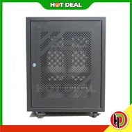 19" GrowV 9U Perforated  Floor Stand Rack - 9U Floor Stand Server Rack  - 9U Rak Server - PA System