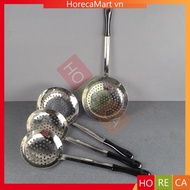 Stainless steel stir-fry with plastic handle hole size Ø16/ 18/ 20/ Ø22cm, used to stir-fry noodles,