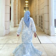 FAB OUTLET BAJU KURUNG RAYA TUNANG SULTANE CODE HURREM LIGHT BLUE SIZE M