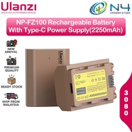 Ulanzi UNP-FZ100 / NP-FZ100 Camera Battery 2250mah Rechargeable Lithium-ion Battery For Sony A7M4/A7R4/A7R3/A7C 3080