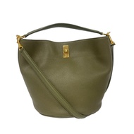 二手CELINE Bucket 16 單肩青少年單肩包，卡其綠色