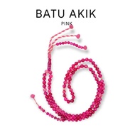 Tasbih Batu Akik Pink Mesir 🇪🇬 | Biji100 | 8mm Bulat