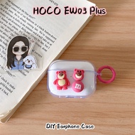 【In Stock】For HOCO EW03 Plus Case Casing Soft Silicone DIY Simple Cartoon Earphone Case Cover NO.1