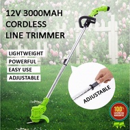 New 12V Cordless Line 6000rpm Rechargeable 3000mah Ourdoor Garden Land Yard Grass Trimmer