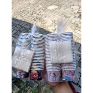 2.5 oz Patterned Paper Ice Cream Cup + Wooden Spoon / 2.5oz Paper Ice Cream Cup + Wooden Spoon 50 pc