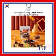 [OLIVE YOUNG] Delight Project Korean Snack Dirty Choco Pretzel 90g
