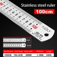 1 meter steel ruler stainless steel ruler thick steel ruler 15cm / 20cm /30cm / 50cm / 60cm /100cm h