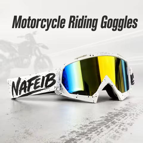 Skiing & Cycling Goggles, Motocross Off-Road Goggles, Dustproof & Impact Resistant