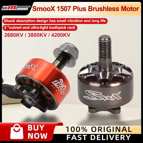 RCINPOWER SmooX 1507 Plus 2680KV/3800KV/4200KV Stronger Brushless Motor load-bearing capacity Increa