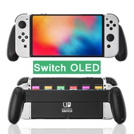 Hand Grip Stand For Nintendo Switch OLED Console Game Accessories with 6 Game Card Slot Controller Holder for NS Switch OLED Gaming Handle
