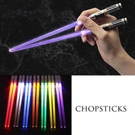 LED Lightsaber Chopsticks Reusable Light Up Chopstick Kitchen Party Tableware Creative Durable Light Glowing Chopstick Gifts