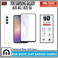 LAYAR Tempered Glass Samsung Galaxy A35 5G A55 5G Full Cover Anti-Scratch Glass Full Screen Screen S