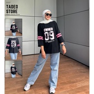 NUMBER T-SHIRT OVERSIZEWanita NUMBER 09 T-SHIRT/ BASEBALLWanita NUMBER SERIES T-SHIRT/ SKENA STYLE T