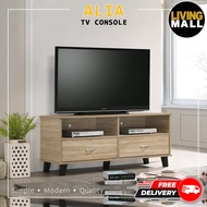 Living Mall Alia TV Console Cabinet in Natural Color