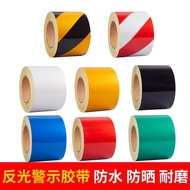 KY/🍒Applicable to Reflective Sticker5/10/20cmReflective Warning Tape Reflective Stripe Yellow and Black Reflective Film