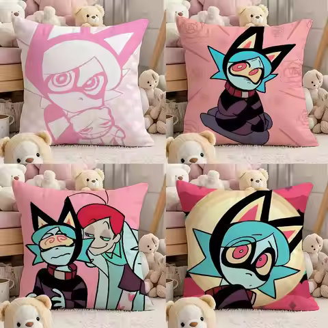 P-Psychocuties Mimi Anime Pillow Case Comfort Sofa Bed Silky elegant Invisible zipper Custom Decorat