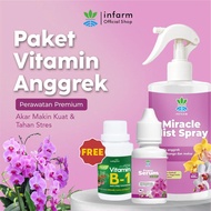INFARM - Paket Lengkap Pupuk Anggrek Perawatan Premium Angrrek Rajin Bebunga dan Anti Jamur Vitamin 